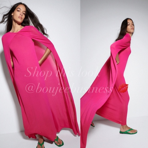 ZARA Limited Edition Dress with Cape - Picture 3 of 6
